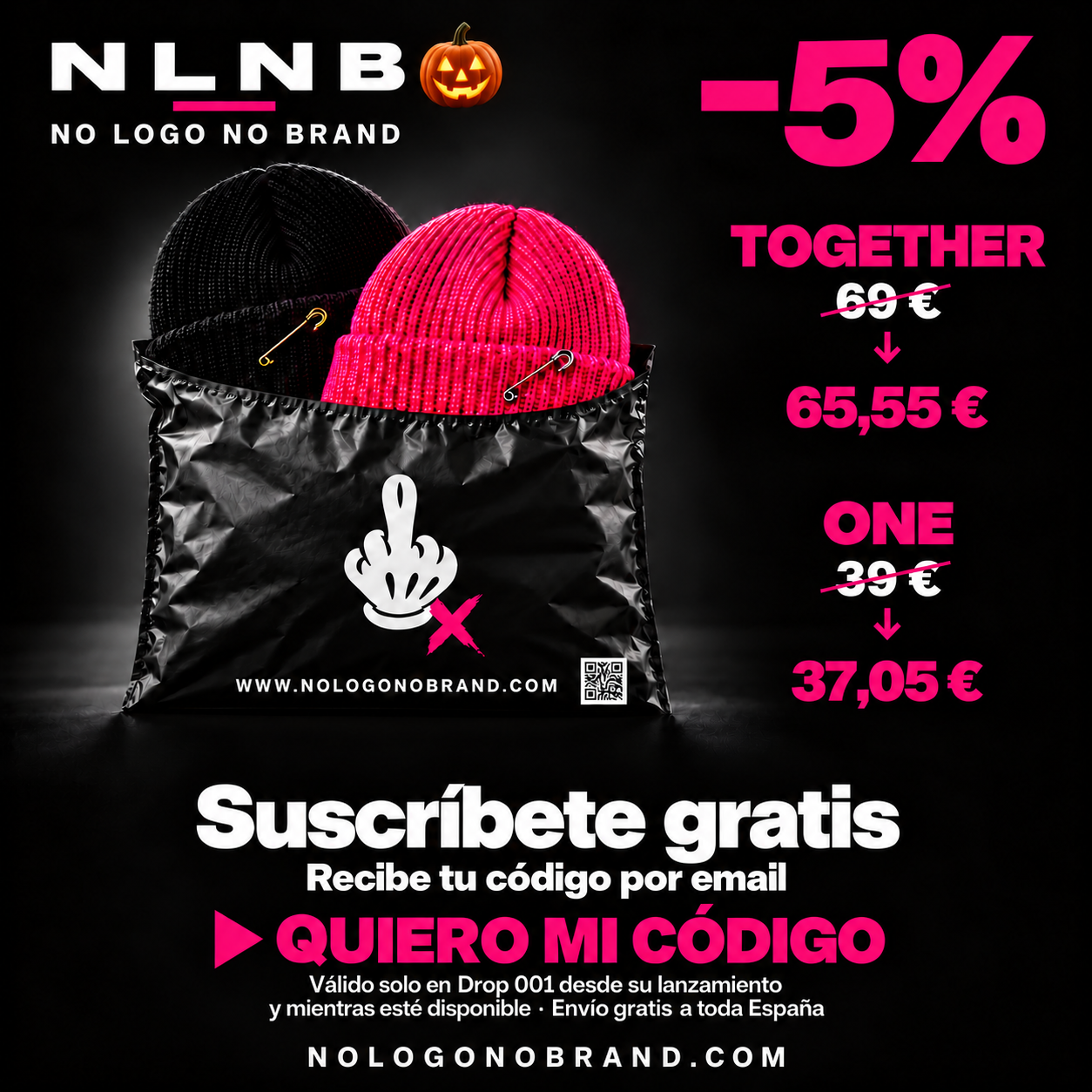 Iscrizione gratuita e codice sconto del 5% per Drop 001